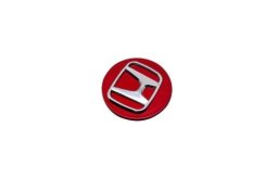 Riteņa centra vāciņš HONDA 69mm sarkans hroms 44732-T2A-A31 44732-T7W-A01 08W40-SWN-9000-02 08W15-SDE-7N0A2 08W40-SLG-90001