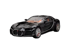 Bugati Atlantic metallimallin leluakun valot ääni 1:24 Musta