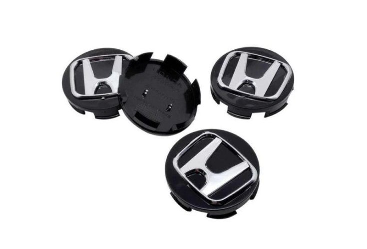 4pcs Wheel center caps HONDA 69mm black chrome 44732-T2A-A31 44732-T7W-A01 08W40-SWN-9000-02 08W15-SDE-7N0A2 08W40-SLG-90001