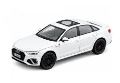 Audi A4 metalni model igračke svjetla baterije zvuk 1:32 Bijela