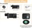 LUMA LED Christmas light rain with a flash, 105 LEDs 2,5m power cable 5m IP44 cold white with a timer