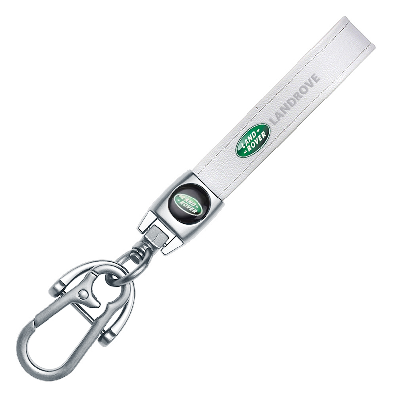 LAND ROVER key fob, keychain white leather LAND ROVER key fob, keychain white leather
