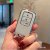LUXURY key cover for HONDA cars white glossy/Chrome