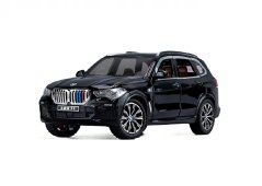 BMW X5 modello in metallo giocattolo luci della batteria suono 1:24 Nero