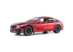 BMW M8 metalen model speelgoedbatterijverlichting klinkt 1:32 Rood