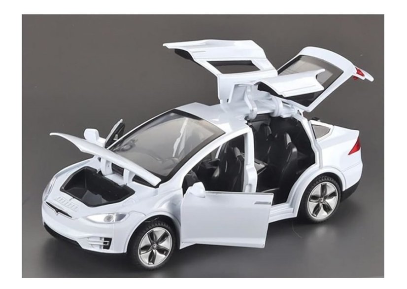 Tes model X toy metal model battery lights sound 1:32 white