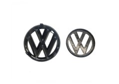 VW GOLF VI (2008-2014) přední a zadní znak, logo (14cm a 10,9cm) - černá
