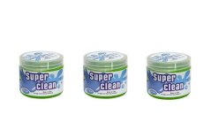 3pc cleaning gel, slime for the interior of the car, cars - green