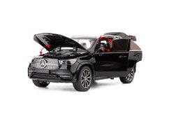 Mercedes Benz GLE 350 kovový model hračka na baterie světla zvuk 1:24 Černá
