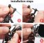 KIA key fob, keychain black leather
