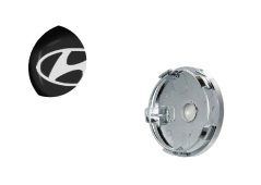 Wheel center cap HYUNDAI 60mm black 52960-38300 5296038300-KOPIE