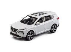 Nissan X-Trail speelgoed metalen model verlichting op batterijen geluid 1:32 Wit