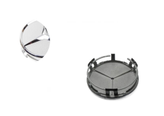 Wheel center cap MERCEDES BENZ 75mm silver chrome B66470202