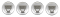 Wheel center caps DACIA 60mm silver chrome