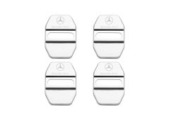 4 pcs MERCEDES Protective cover for the door latch- silver