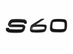 Volvo S60 rear trunk lid lettering - glossy black (12.3cm)