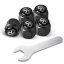 4 pcs INFINITI valve caps, black valve covers