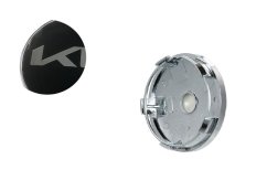 Wheel center cap KIA 60mm black silver
