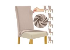 Ruhhy Stolsöverdrag 6 st. beige 25989