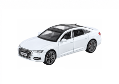 Audi A6 metal model toy battery lights sound 1:32 White