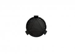 Wheel center cap MERCEDES BENZ 75mm black chrome A1704000025