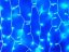 LUMA LED Christmas light rain with a flash, 310 LEDs 10m power cable 5m IP44 blue with a timer