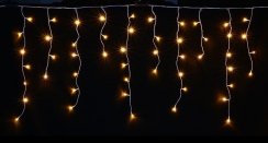 LUMA LED Kerstlicht regen 324 LED's 10m Stroomkabel 5m IP44 warm white met een timer