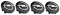4pcs Wheel center cap OPEL 64mm black 0909127953GD H024460123 VH09127954GE CH13142446LL CD09127839GF