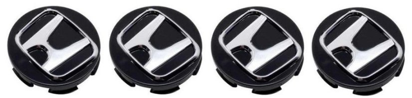 4pcs Wheel center caps HONDA 69mm black chrome 44732-T2A-A31 44732-T7W-A01 08W40-SWN-9000-02 08W15-SDE-7N0A2 08W40-SLG-90001