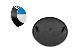 Logo, emblem, emblem rear fifth door BMW 74mm, blue 51148219237