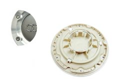 Tappo centrale ruota AUDI 146mm grigio argento 8N0601165A