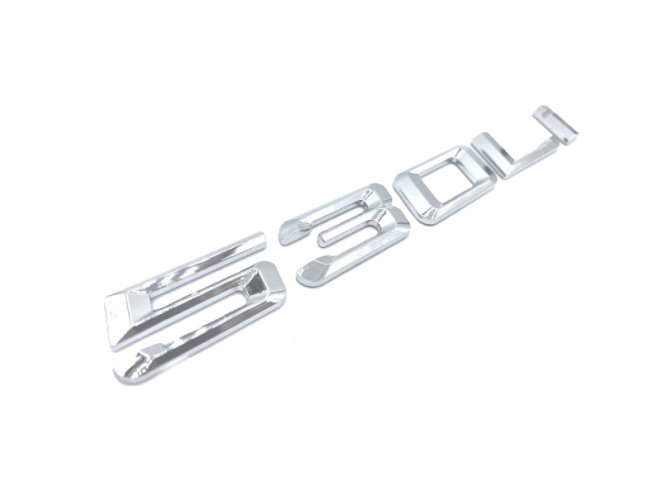 530Li inscription old style - chrome