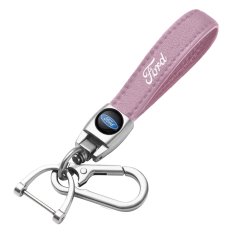 FORD key fob, keychain, pink leather