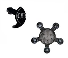 Tappo centrale ruota AUDI 135mm nero lucido 4F0601165N