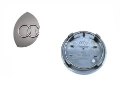 Krytky kol, pokličky na kola AUDI 68mm šedá 8D0601170