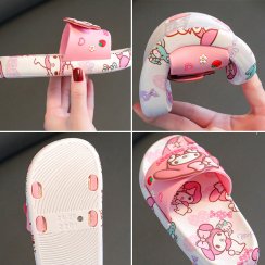 Exclusive MY MELODY non-slip children's slippers for home, garden or beach