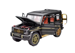 Mercedes Benz G 63 Brabus metal model toy battery lights sound 1:24 Black
