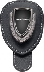 MERCEDES BENZ AMG suporte para óculos para tela, suporte para óculos - couro preto