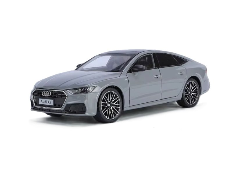 Audi A7 metalen model speelgoedbatterijverlichting klinkt 1:32 Grijs