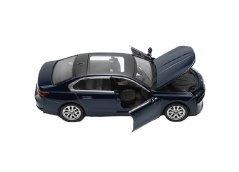 BMW i7 modelo de metal com luzes de bateria de brinquedo com som 1:24 Azul
