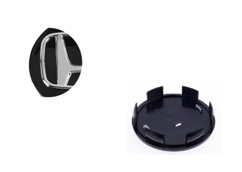 Wheel center cap HONDA 58mm black chrome 2602000010