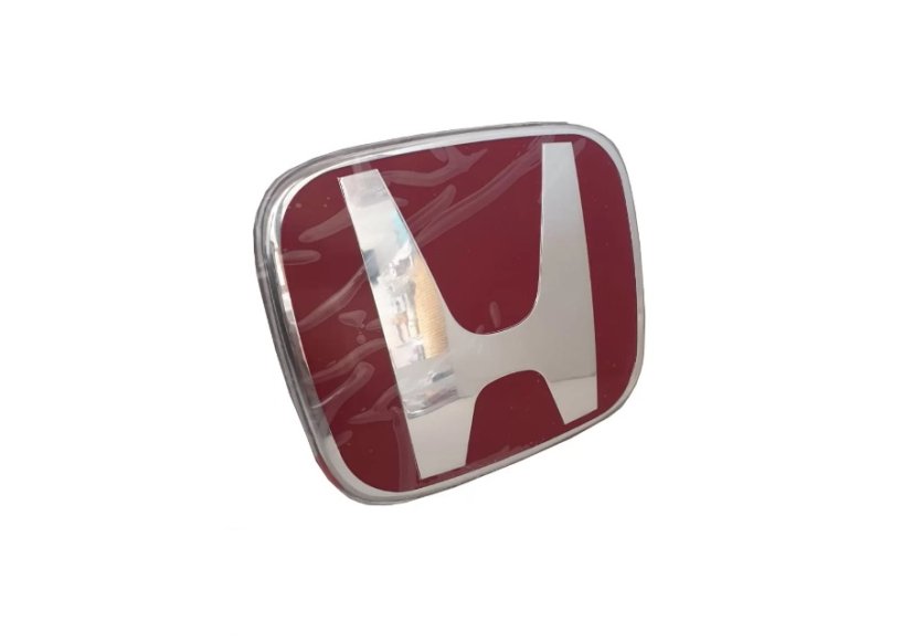 Emblem Honda CIVIC SI JAZZ FIT 2001-11 front red chrome 75700-T5S-U00