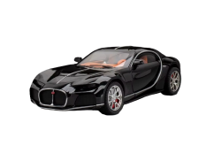 Bugati Atlantic metal model toy battery lights sound 1:24 Black