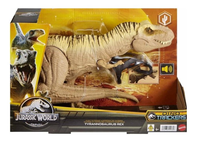 MATTEL Jurassic World T-REX jahil helidega