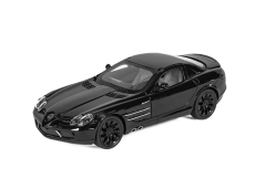 Mercedes Benz SLR metalowy model zabawkowego światła na akumulator dźwięk w skali 1:24 w kolorze Czarnym