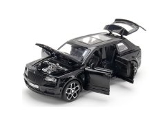 Rolls Royce Cullinan metalen model batterij speelgoed met caravan licht geluid 1:20 Zwart