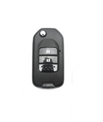 LUXURY protège-clés pour voitures HONDA noir brillant/chromé