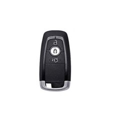 LUXURY key cover for FORD cars white glossy/Chrome