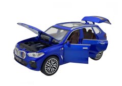 BMW X5 metalen model speelgoedbatterijverlichting klinkt 1:32 blauw