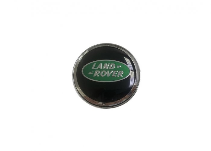 Krytky kol, pokličky na kola LAND ROVER 60mm černá zelená